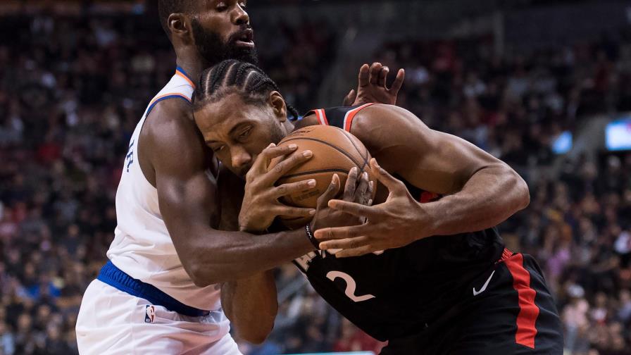 Raptors vencen 128-112 a Knicks para inicio 12-1