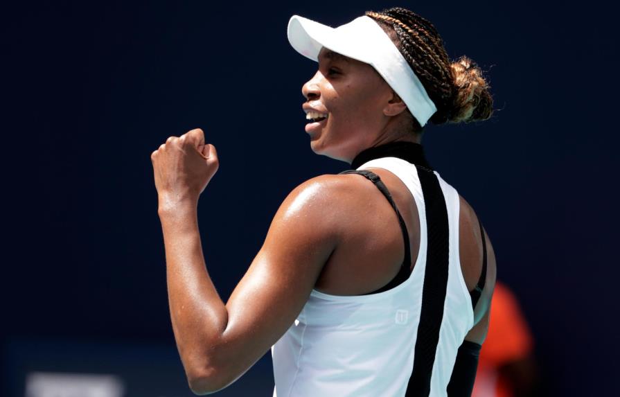Venus Williams debutó con triunfo en el Abierto Miami
