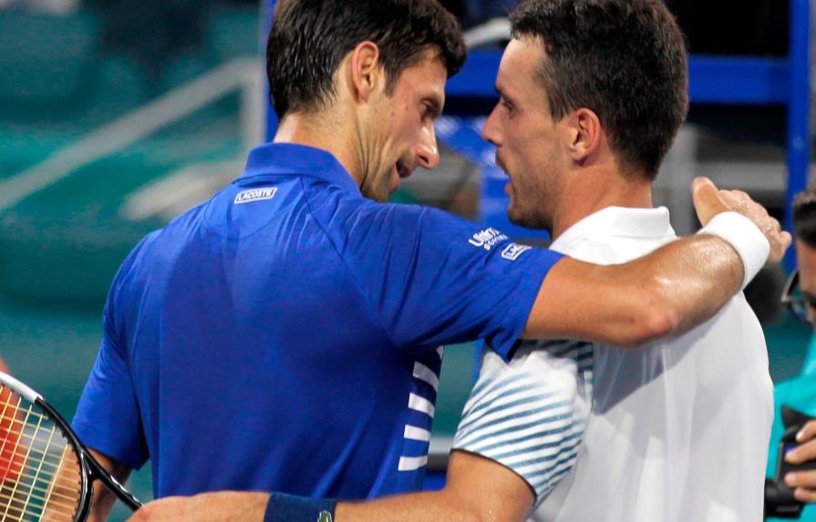 Bautista Agut elimina a Djokovic en 4ta ronda de Miami