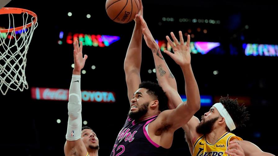 Karl-Anthony Towns domina y los Timberwolves vencen a los Lakers