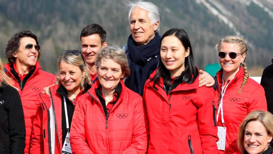 El COI visita en Cortina las instalaciones para esquí, salto, patinaje o luge