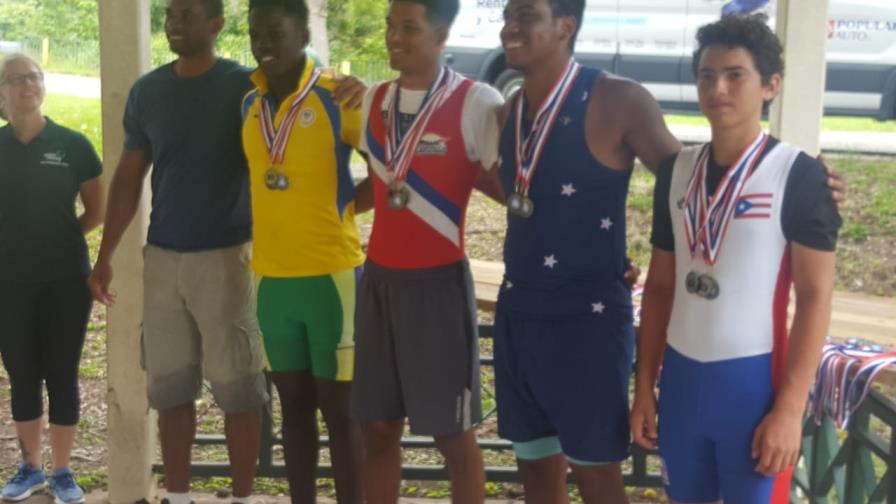 El dominicano Sandoval gana 6 oros, 2 platas y 1 bronce en regata de remo en Puerto Rico