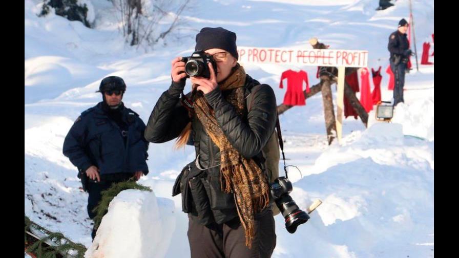 Liberados dos periodistas detenidos en Canadá por cubrir protesta indígena