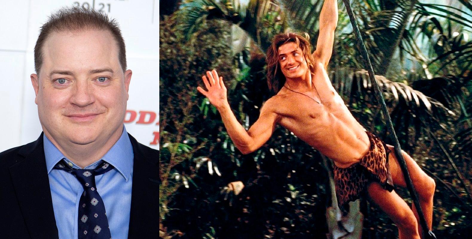 Brendan Fraser ha tenido que aumentar de pesos por un papel en una cinta que marcaría su regreso a la gran pantalla, en la foto también se ve en George de la selva. (Fuente externa)