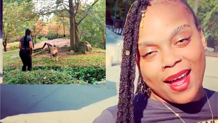 Policía busca a mujer que entró en jaula de un león en El Bronx Policía busca a mujer que entró en jaula de un león en El Bronx
