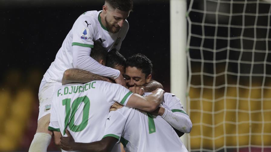 Sassuolo vence 1-0 a Benevento, se afianza a mitad de tabla
