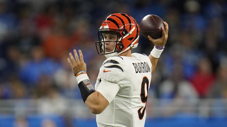 Burrow brilla en paliza de Bengals ante Lions, 34-11
