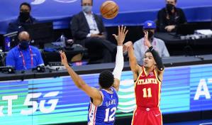 Hawks borran desventaja de 26 puntos y vencen a 76ers