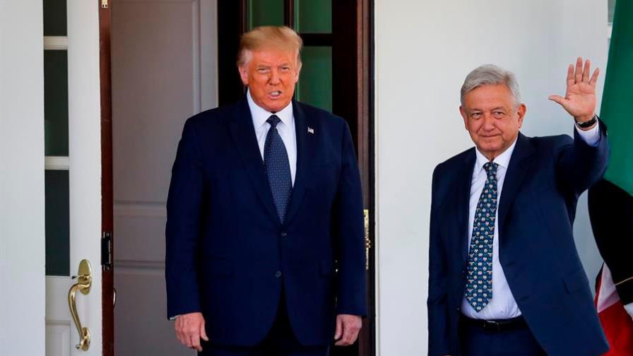 El presidente López Obrador llega a la Casa Blanca para su reunión con Trump