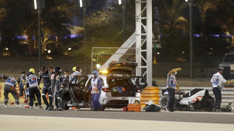 Grosjean se pierde carrera tras choque, Fittipaldi debutará Grosjean se pierde carrera tras choque, Fittipaldi debutará