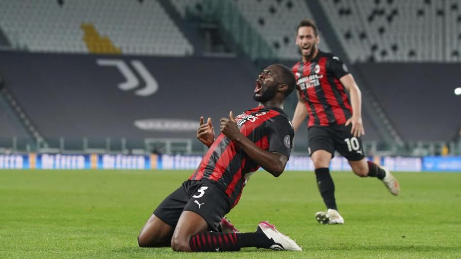 Juventus sucumbe 3-0 ante Milan y queda quinto en la Serie A