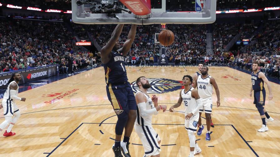 Williamson anota 24 y Peligans vencen 139-111 a Grizzlies