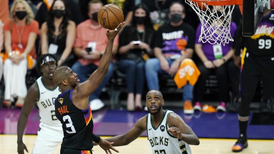 Suns se imponen 118-105 a Bucks en 1er partido de la final Suns se imponen 118-105 a Bucks en 1er partido de la final
