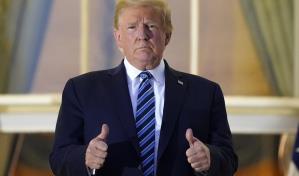 Partidarios de Trump en sintonía con su mensaje del COVID-19