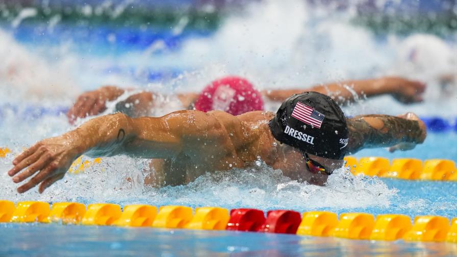 Dressel gana 100 metros mariposa con récord mundial Dressel gana 100 metros mariposa con récord mundial