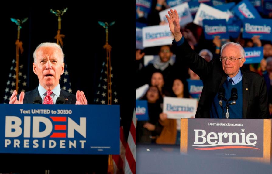 Biden y Sanders se enfrentan este domingo en un decisivo debate electoral 