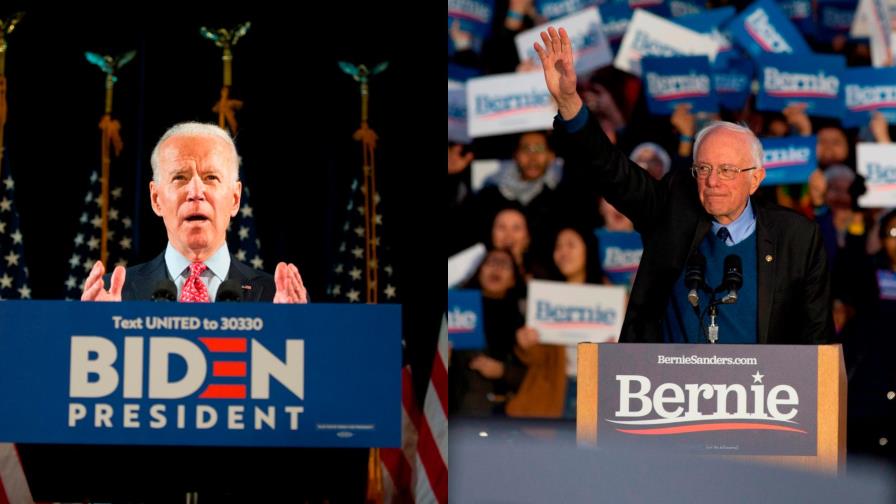 Biden y Sanders se enfrentan este domingo en un decisivo debate electoral 