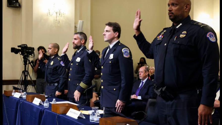 ¿Quiénes son los cuatro policías que testificaron por el asalto al Capitolio?