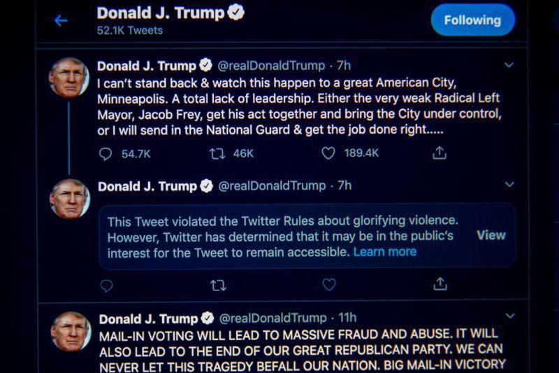 La pugna con Trump expone las estrategias divergentes de Twitter y Facebook