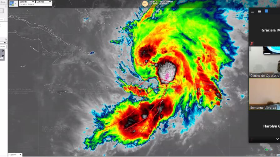 Onamet: centro de la tormenta Isaías está entre Puerto Plata y Santiago