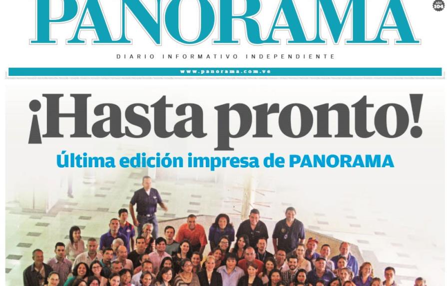 El último editorial del periódico Panorama de Venezuela, que cerró por falta de papel