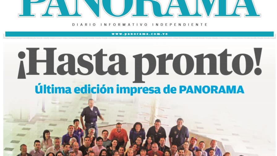 El último editorial del periódico Panorama de Venezuela, que cerró por falta de papel