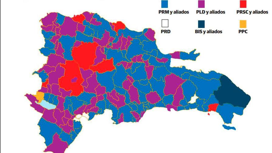 Así se está tiñendo el mapa electoral tras comicios municipales
