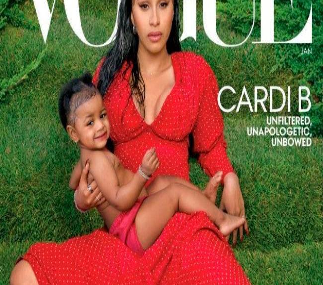 Cardi B y su hija Kulture sorprenden en la portada de Vogue