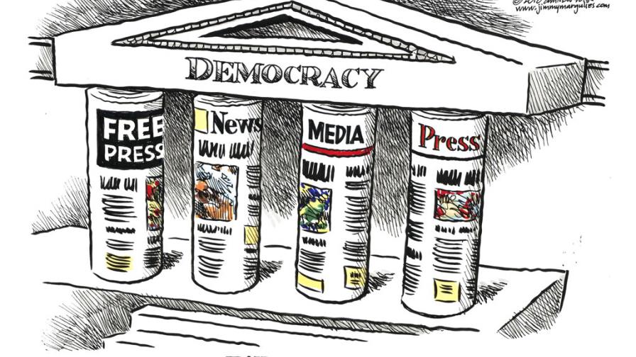 Exhibición resalta caricatura política en EEUU