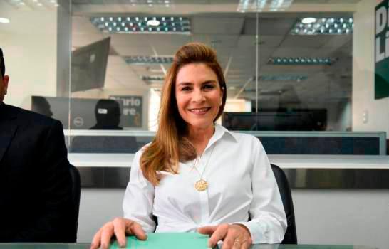 Carolina Mejía, candidata a alcaldesa del Distrito Nacional por el PRM y aliados.
