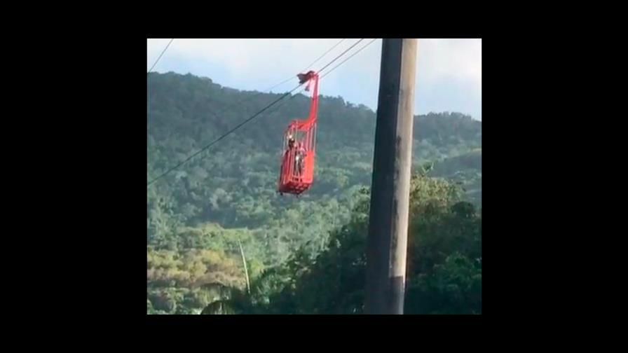 Fuerte viento ha impedido rescate de pasajeros varados en teleférico de Puerto Plata