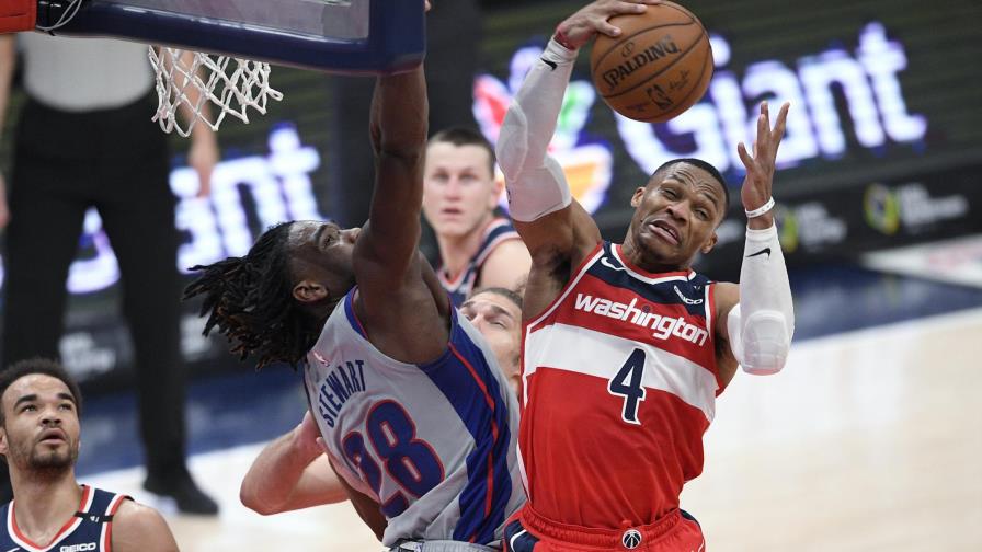 Westbrook y Wizards derrotan a Pistons pese a lesión de Beal Westbrook y Wizards derrotan a Pistons pese a lesión de Beal