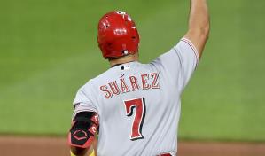 Suárez dispara 3 jonrones; Rojos vencen a Piratas