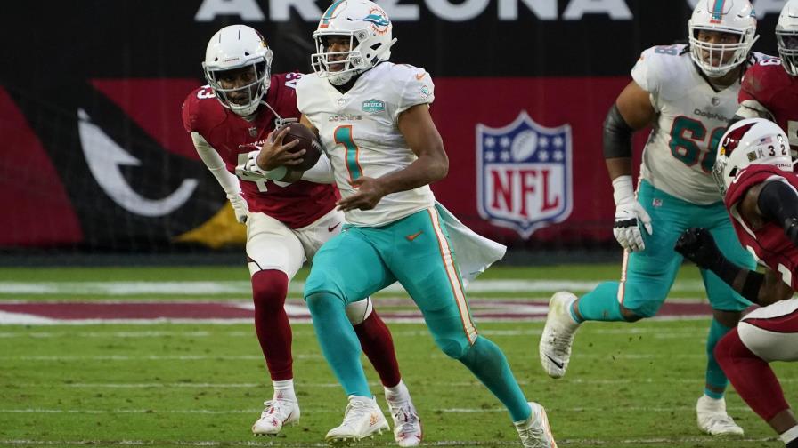 Con gran labor de novato Tagovailoa, Miami vence a Arizona
