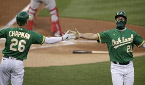 Piscotty remolca 3 y Atléticos encadenan 9no triunfo en casa