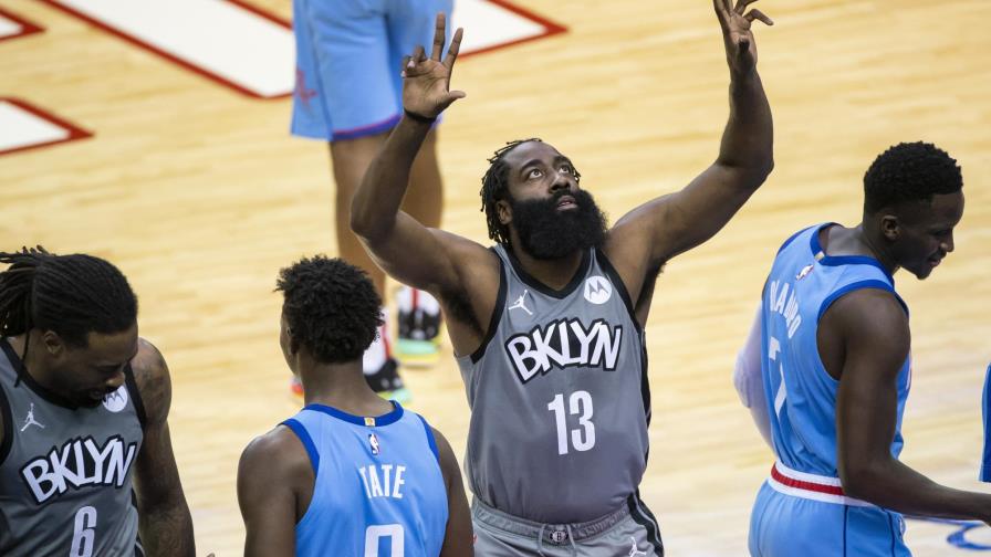 Harden regresa a Houston, Nets vencen a Rockets