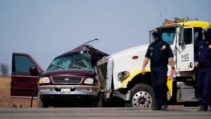 Indagan accidente vial donde murieron migrantes en California