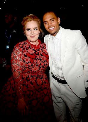 Chris Brown visita a Adele y se desatan rumores de romance