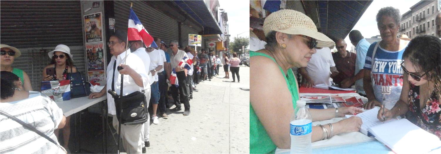 Dominicanos en el Alto Manhattan firman libro contra reforma a la Constitución 