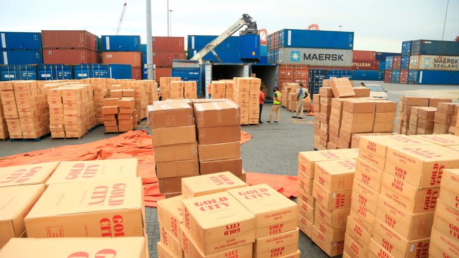 Confiscan 23 millones de unidades de cigarrillos en el puerto de Haina