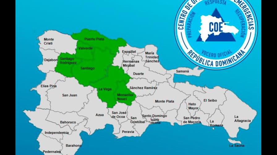 COE descontinúa alerta amarilla para dos provincias; mantiene seis en verde