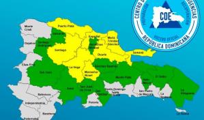 El COE modifica niveles de alerta sobre el Gran Santo Domingo y 20 provincias