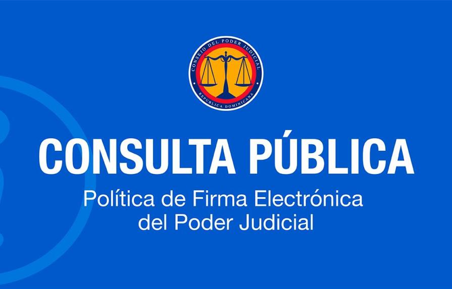 Consejo del Poder Judicial pone en consulta pública nueva Política de Firma Electrónica