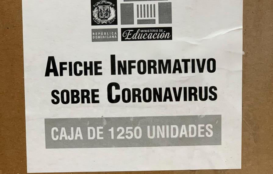 Educación inicia entrega a escuelas del material de orientación sobre coronavirus 