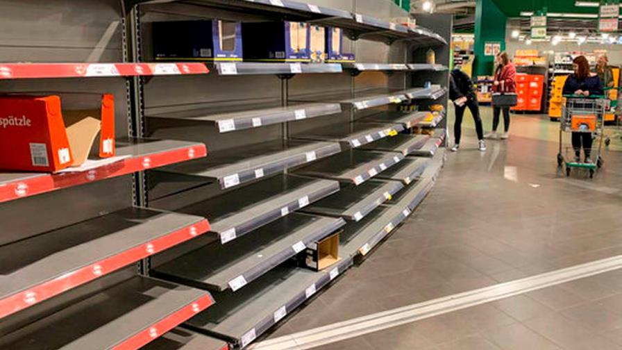 Tiendas pasan apuros para abastecerse tras compras de pánico Tiendas pasan apuros para abastecerse tras compras de pánico