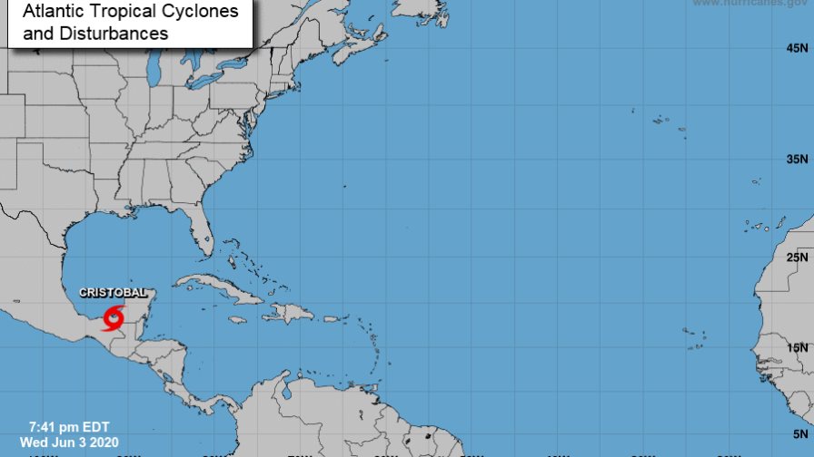 La tormenta Cristóbal se mantiene casi estacionaria en el sureste de México La tormenta Cristóbal se mantiene casi estacionaria en el sureste de México