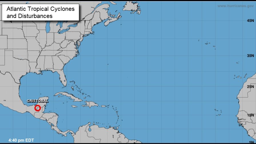 Cristóbal se degrada a depresión tropical en México Cristóbal se degrada a depresión tropical en México