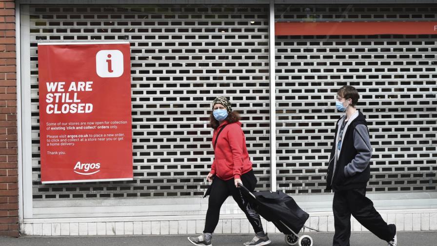 Economía británica, en recesión tras caída de 20,4% en 2T