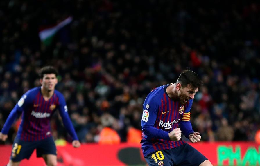 Doblete de Leo Messi sirvió para que Barcelona empatara con el Valencia 