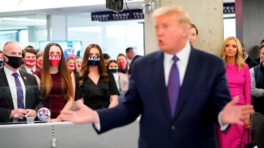 Trump en la sede de su campaña: Vamos a tener una gran noche Trump en la sede de su campaña: Vamos a tener una gran noche